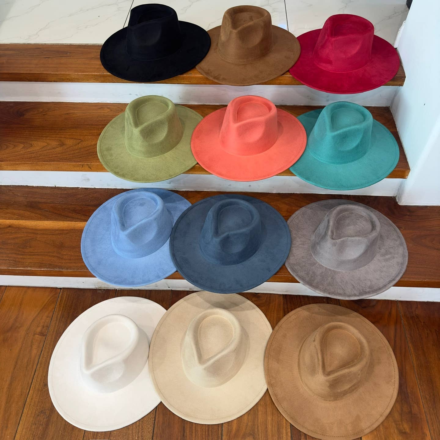 One and Only Accessories - Wholesale Fedora - Women's - Vegan Suede Rancher Hat 8
