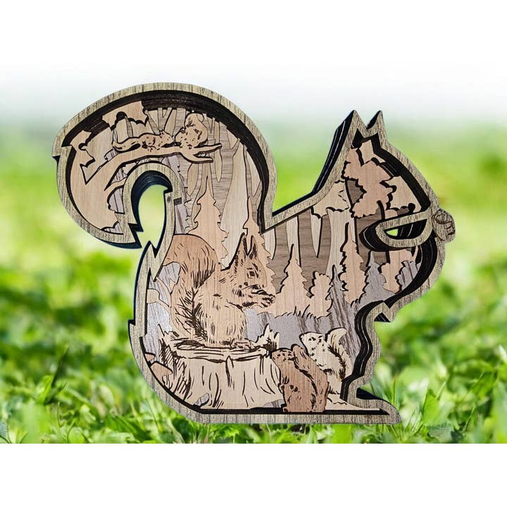 Scoiattolo a strati per la vendita all'ingrosso da parte di Kaci's Kreations