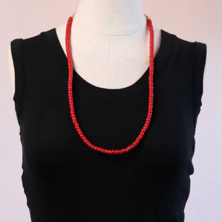 Mbabazi House Of Style – wholesale Pärlband/Pärlhalsband – Röd handel pärla halsband