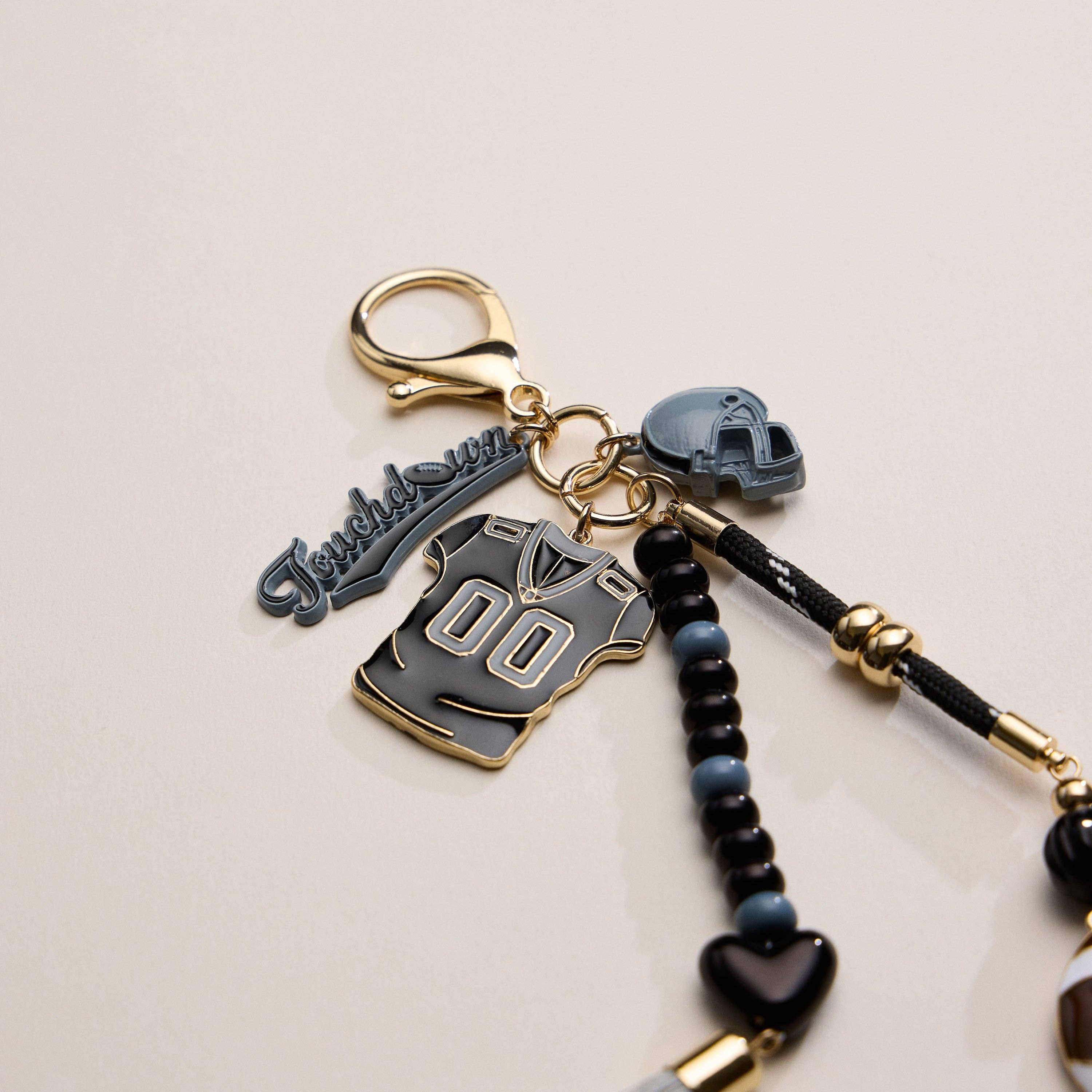 Lilla Haven - Wholesale Keychain - Women's - Gameday Football Keychain – Football Jersey, Helmet, Touchdown Charm & Tassel Bag Accessory37