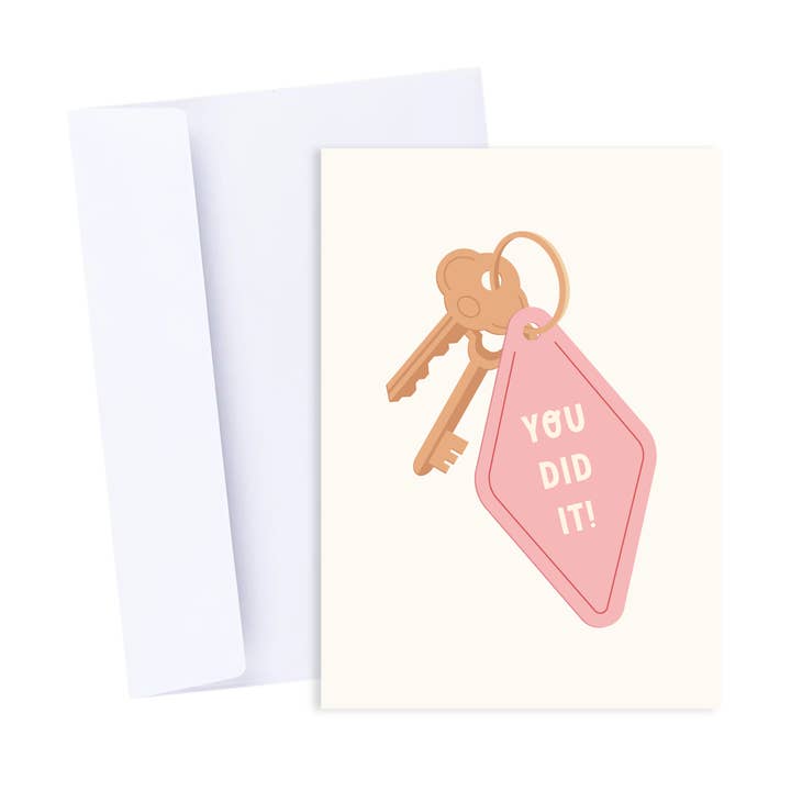 Popsy Press - Venta al por mayor Tarjetas de inauguración de hogar - Tarjeta Lo Lograste - Tarjeta de Felicitaciones por Nueva Casa