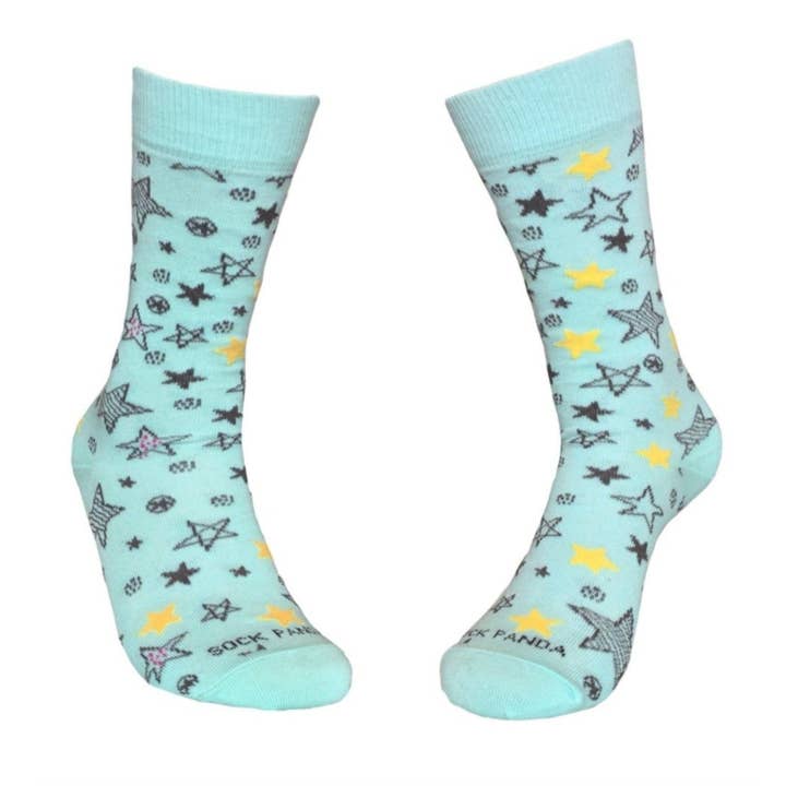 Fun Star Pattern Socks from the Sock Panda for wholesale by Sock Panda