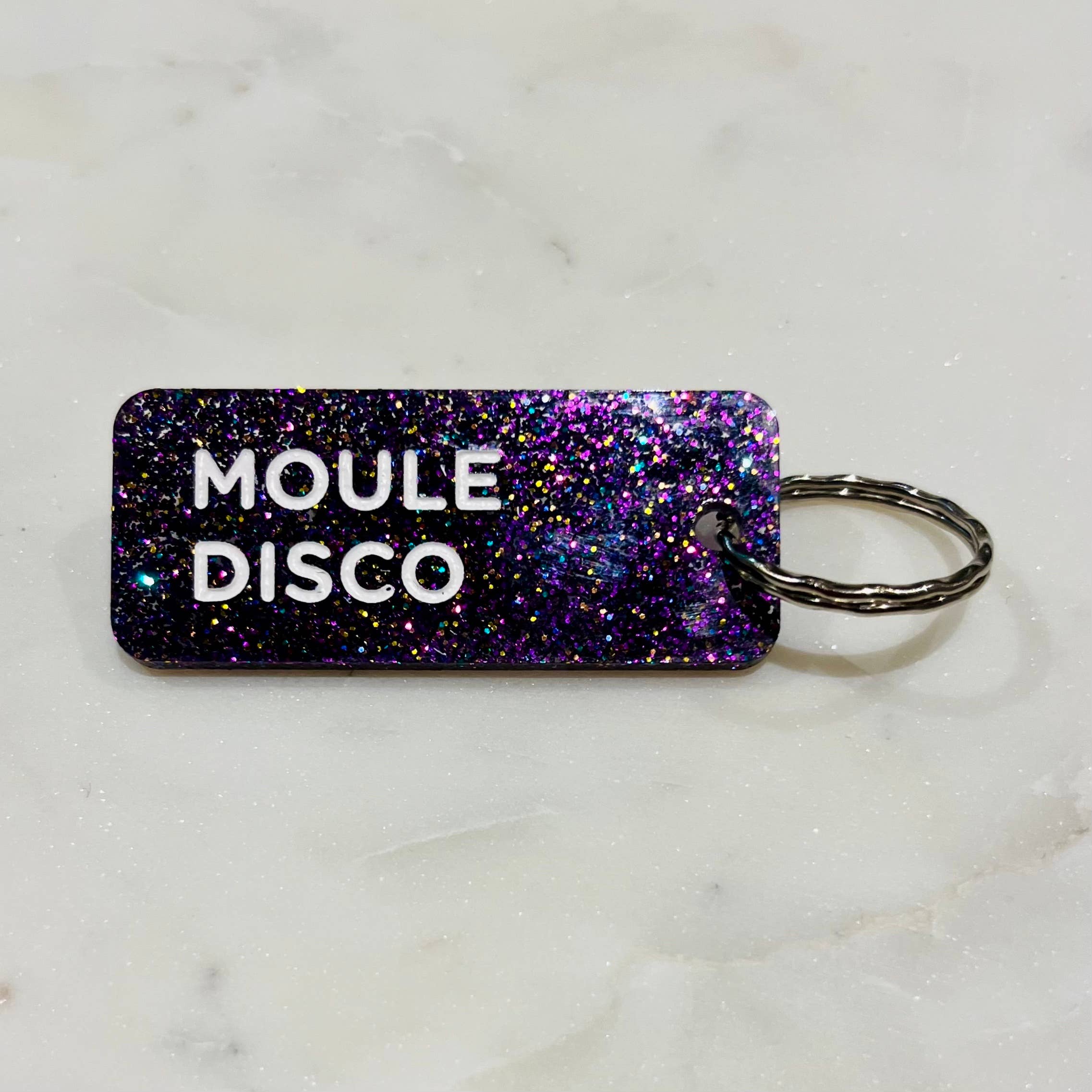 Plus de Love - Venta al por mayor Llavero - Unisex - LLAVERO DISCO DE MOLUSCO con lentejuelas Más amor4