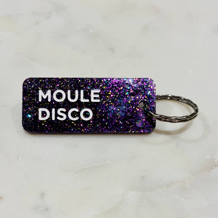 Plus de Love - Venta al por mayor Llavero - Unisex - LLAVERO DISCO DE MOLUSCO con lentejuelas Más amor4