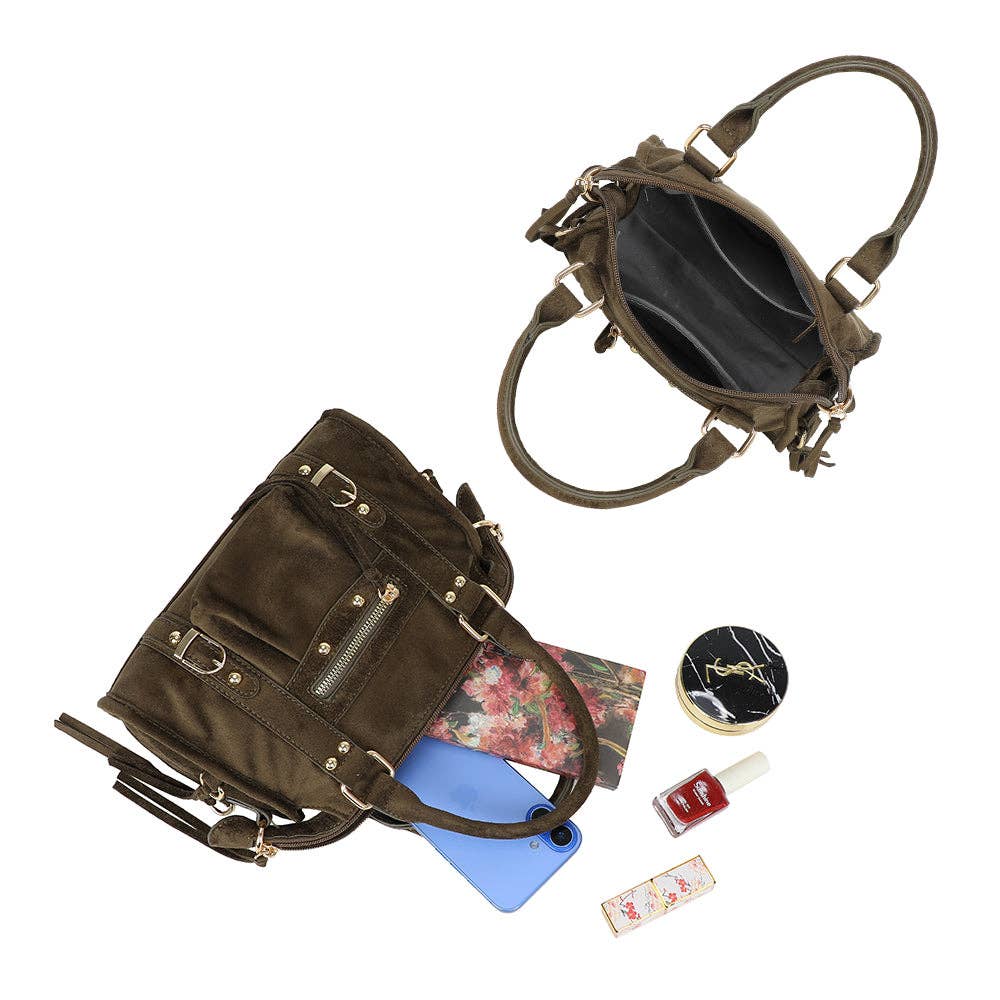 Gallantry – wholesale Shoulder bag – women's – Skyla Small Golden Suede24