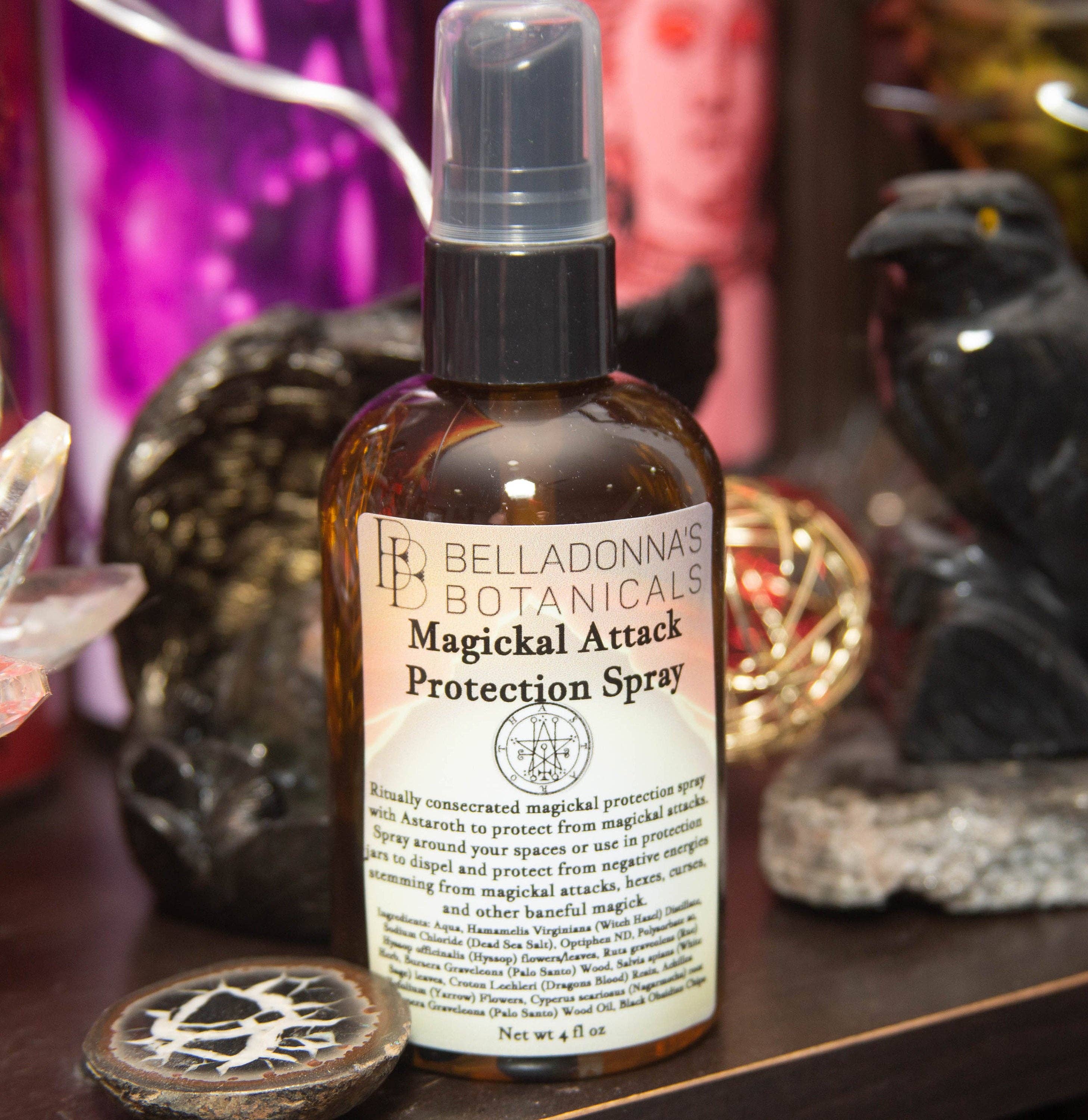 Belladonnas Botanicals – wholesale Room & linen spray – Magickal Attack Protection Spray