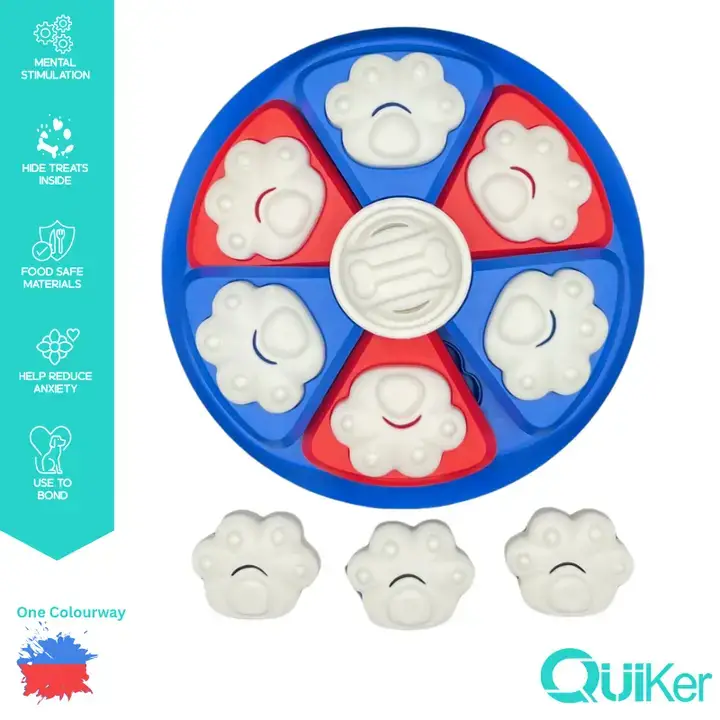Quiker Pet Products – wholesale Pet toy – Dog – Pizza Puzzle Toy - Dog Toy - Brain Training0