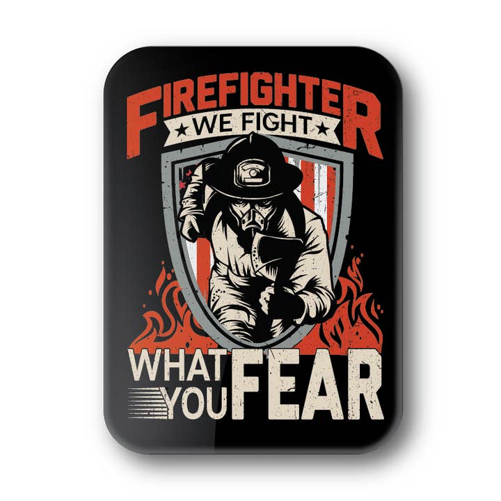 Magnet: Fight What You Fear (Fire) - Support The Cause for wholesale by BetterMagnets.com by Design Studio 88 Inc