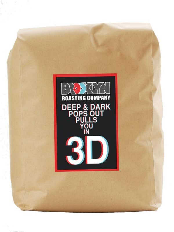 Brooklyn Roasting Company 3D, sac de 5 lb de café en grains entiers pour la vente par Brooklyn Roasting Company