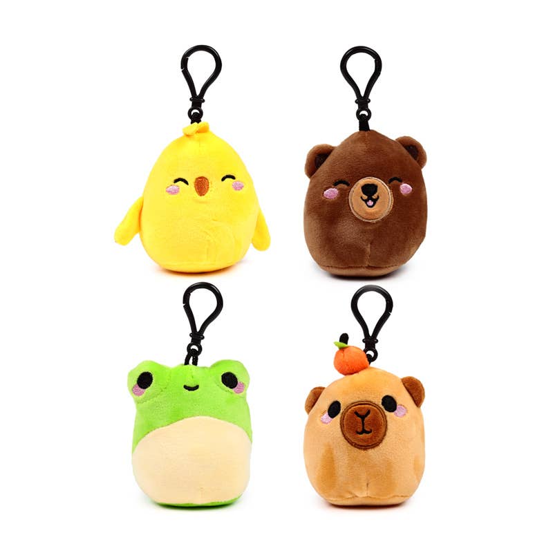 Puckator Ltd – wholesale Keychain – Unisex – Squidglys Adoramals Plush Mini Keyring1