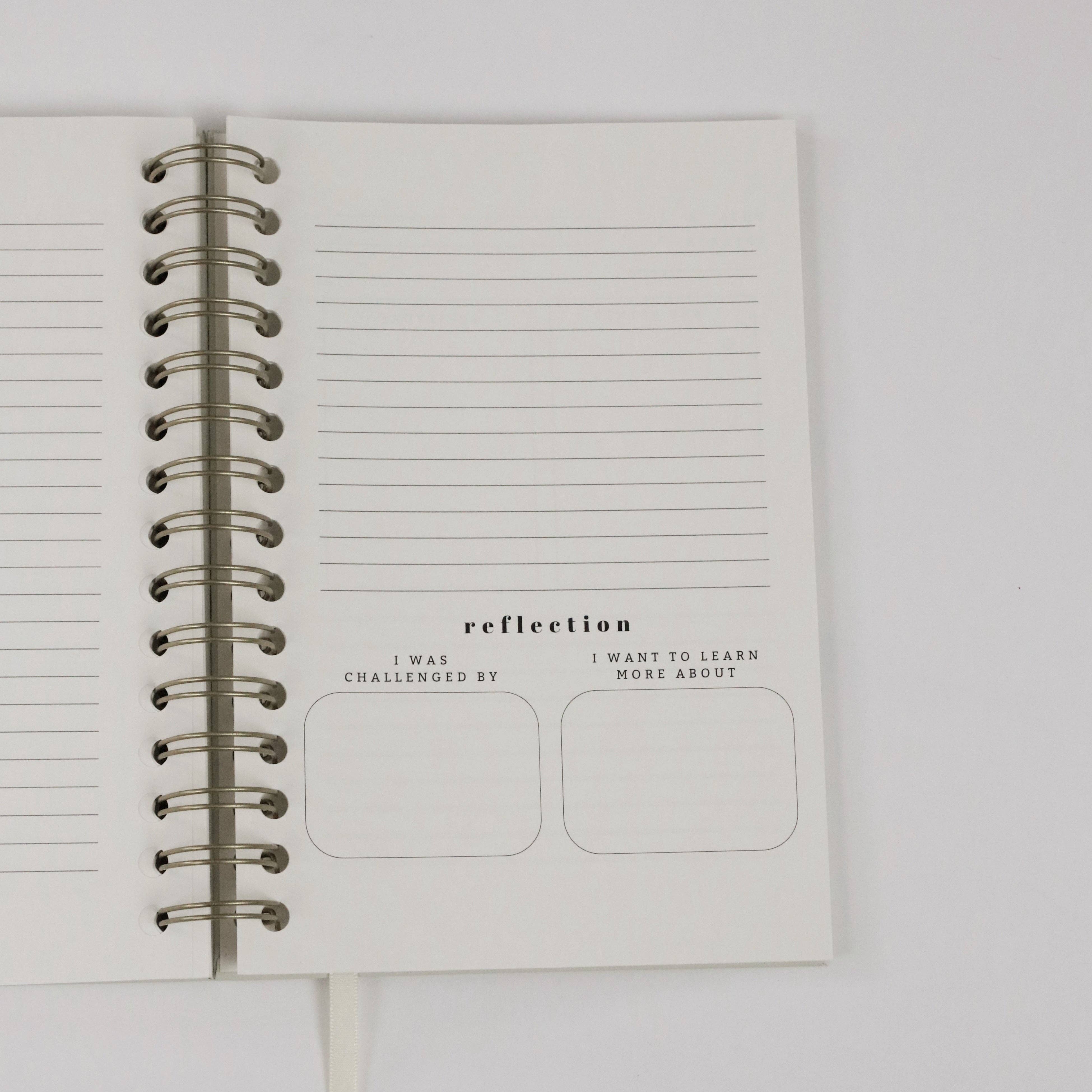 Steadfast and Sustained - Wholesale Journal/Diary - Church Notes Journal - Extended Edition - Spiral, Light Green Leatherette10