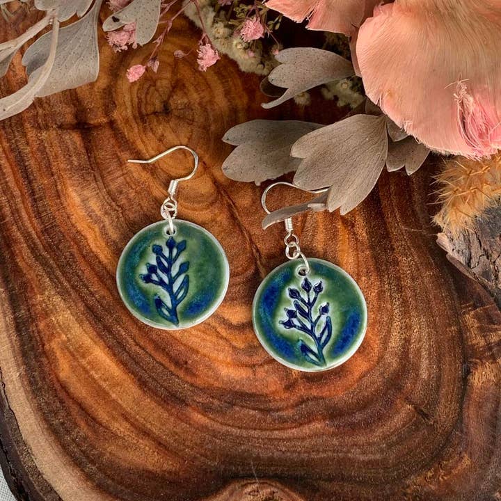 Wolf and Clay Pty Ltd - Vente Boucles d'oreilles pendantes - Lark - Boucles d'oreilles en porcelaine1