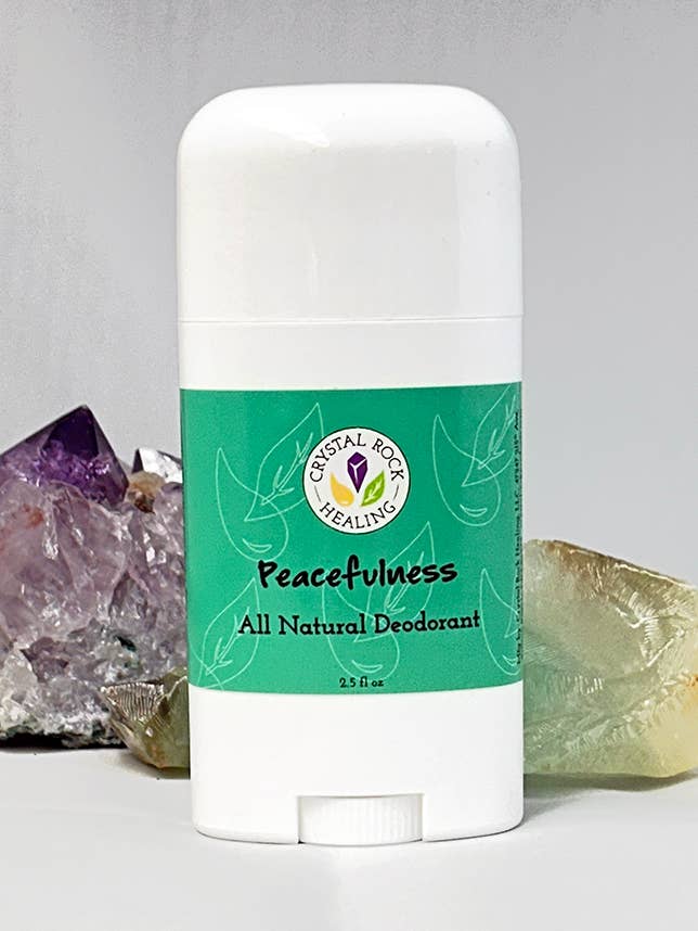 All Natural Deodorant- Peacefulness 2.5oz for wholesale by Crystal Rock Healing, LLC
