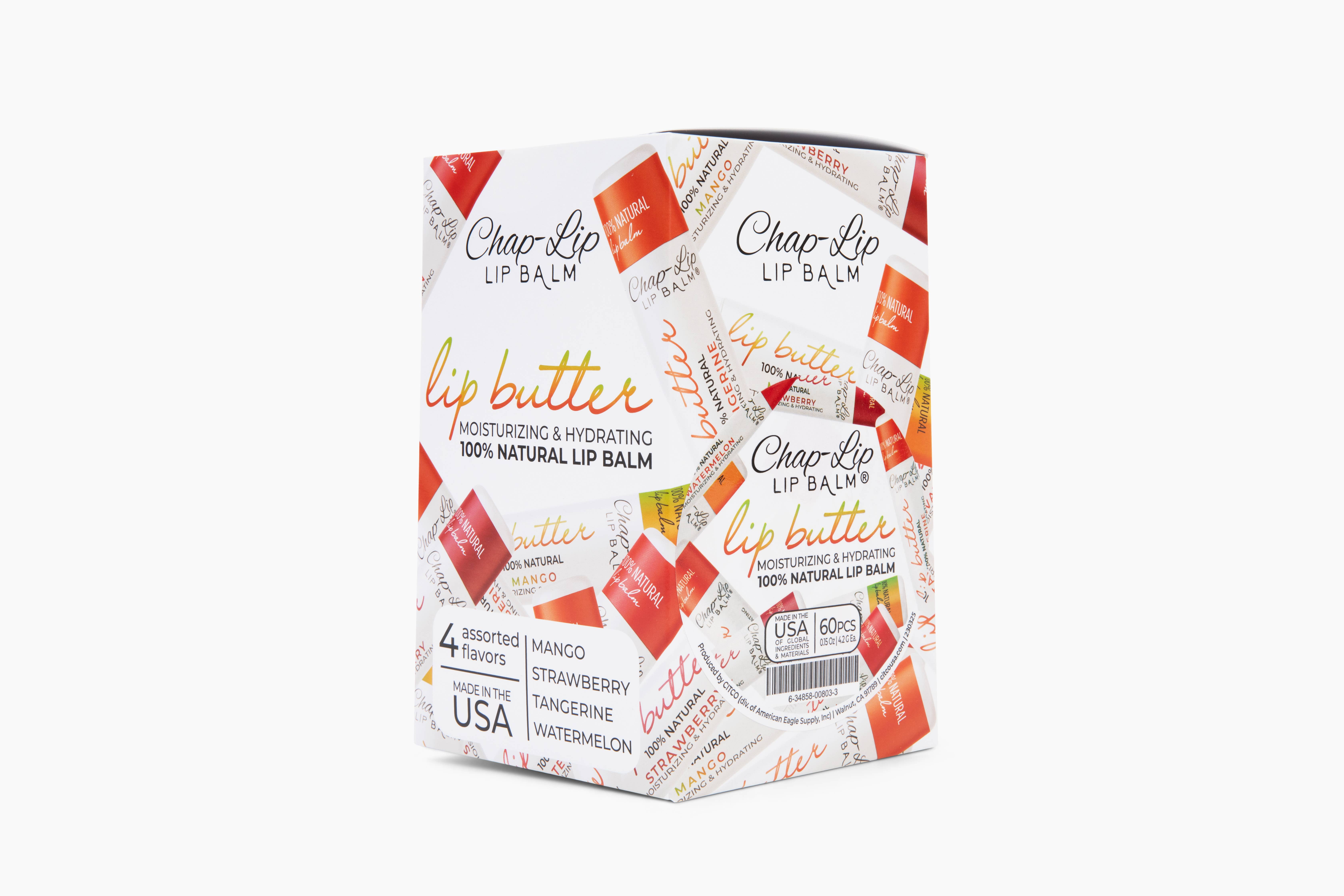 Chap-Lip - Wholesale Lip Balm - Chap-Lip Lip Butter 100% Natural Lip Balm (60 count) Box