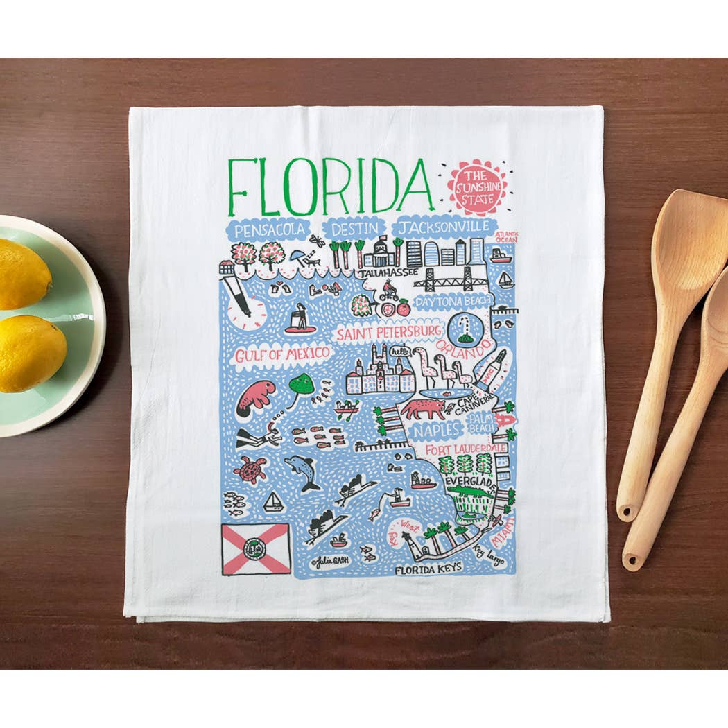 Allport Editions - Wholesale Tea Towel - Statescapes Towel Series - see all 29 States!7