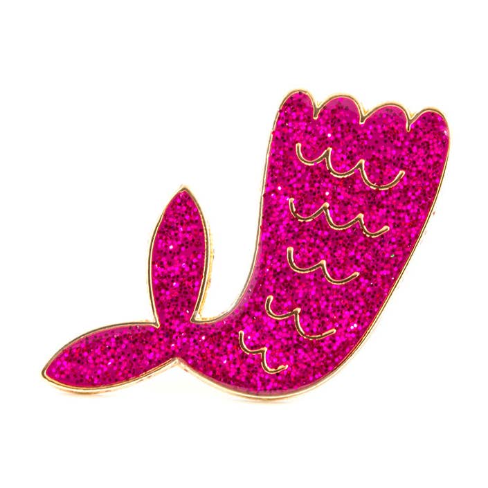 Spilla smaltata con coda di sirena per la vendita all'ingrosso da parte di Justine Ma Design