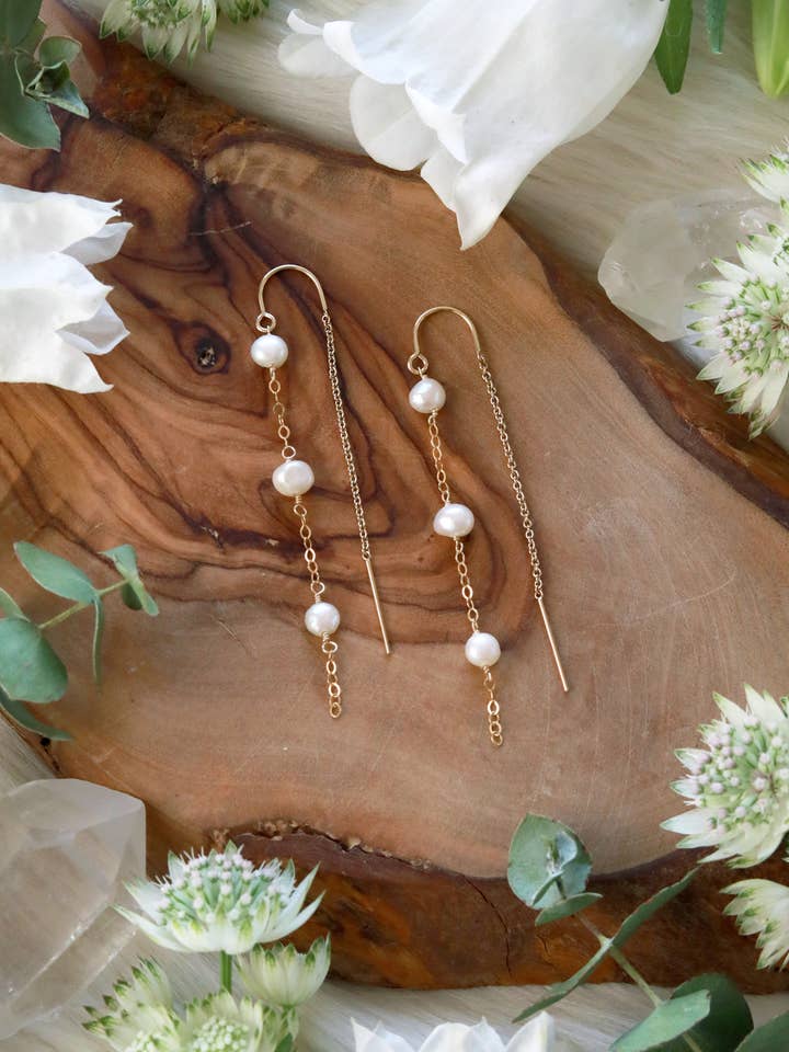 Pearl Cascade gouden draaddraden voor wholesale door Malabella Jewels