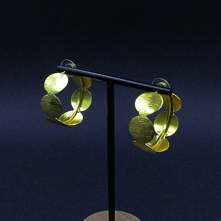 CLASSIC øreringe belagt med guld - Design med karakter for engroshandel hos LA MAR