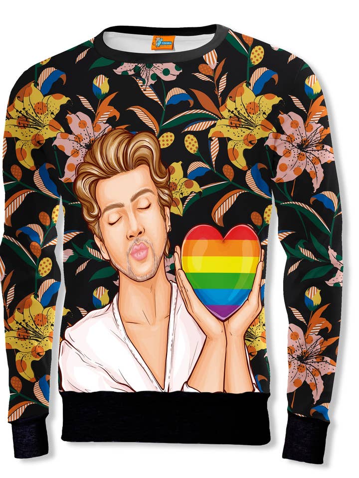 Fishikii Flower Love Unisex Sweatshirt | SUD.329 for wholesale by Fishikii