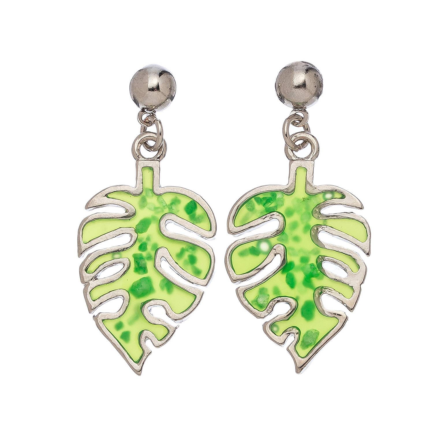 Elsie & Zoey - Vente Boucles d'oreilles pendantes - Boucles d'oreilles pendantes en vitrail, bijoux de plage à thème marin1