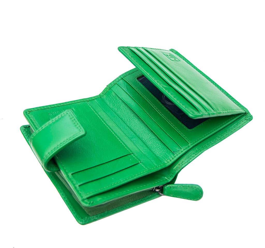 PRIMEHIDE - Vente Portefeuille – femme - Petit sac à main en cuir à trois volets Verona - 231144