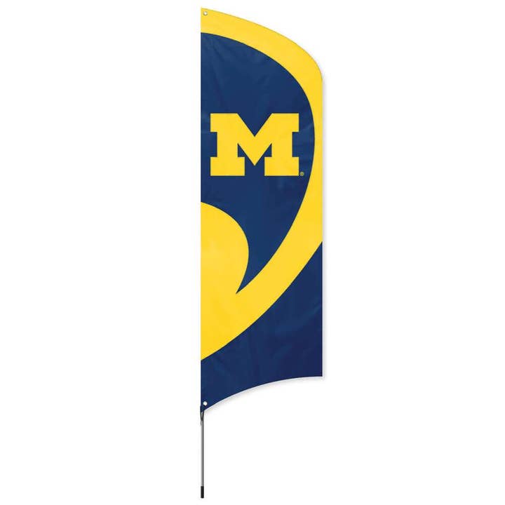 Michigan Tall Team Flag Kit for wholesale by Party Animal, Inc.