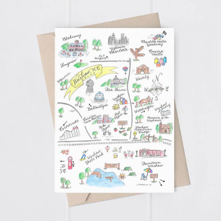 The Write Occasion Calligraphy - Wholesale Everyday Greeting Card - Waxhaw, Nc 5x7" Folded Greeting Card