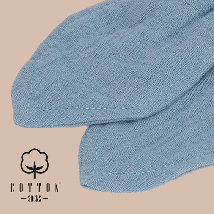 Cotton Socks - Wholesale Teether (Not Clip-On) - Baby - MC-04 Organic Cotton Muslin Teether 16 cm x 8 cm19