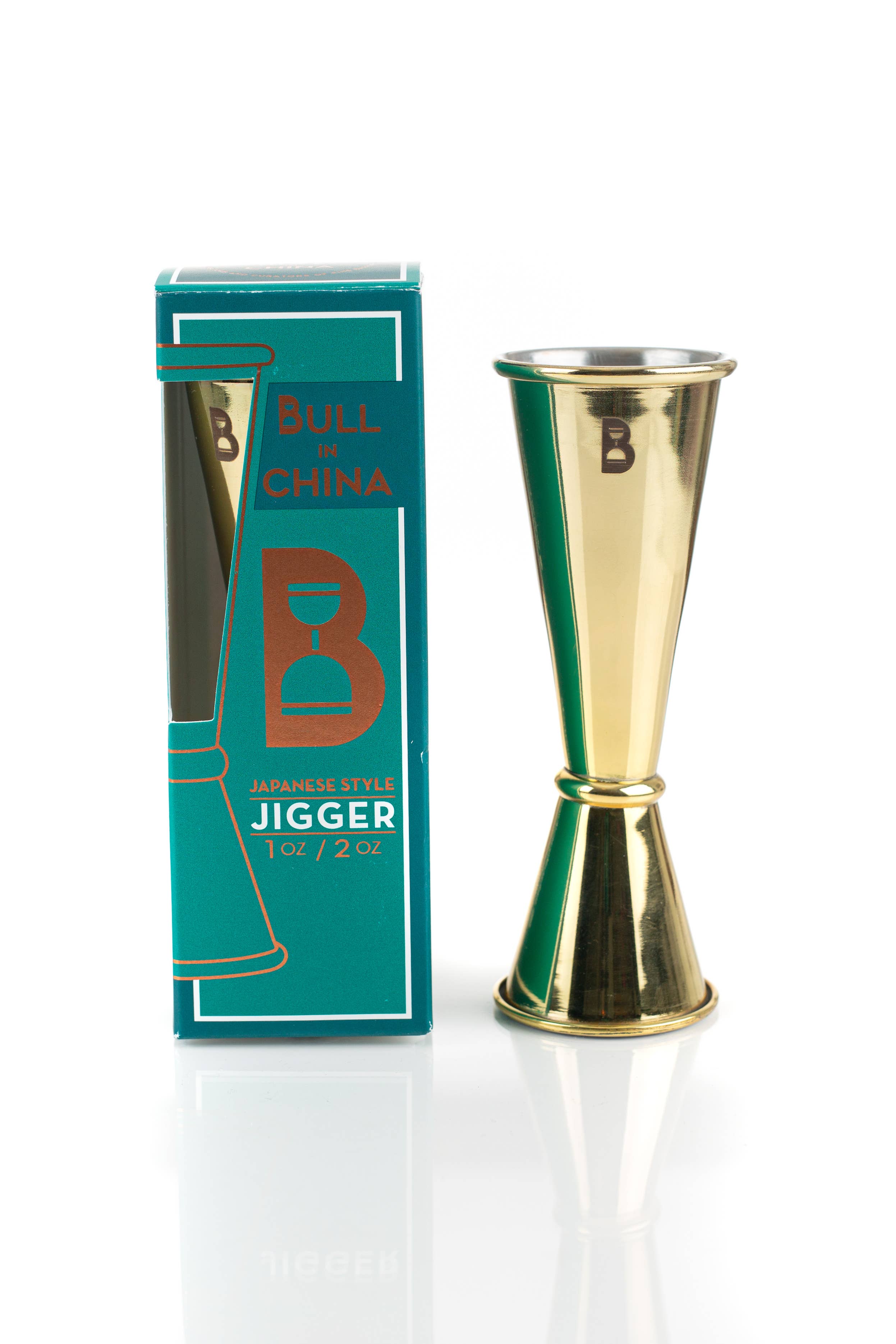 Bull in China – Engroshandel Jigger – Japansk stil jigger med 1 oz og 2 oz målinger5