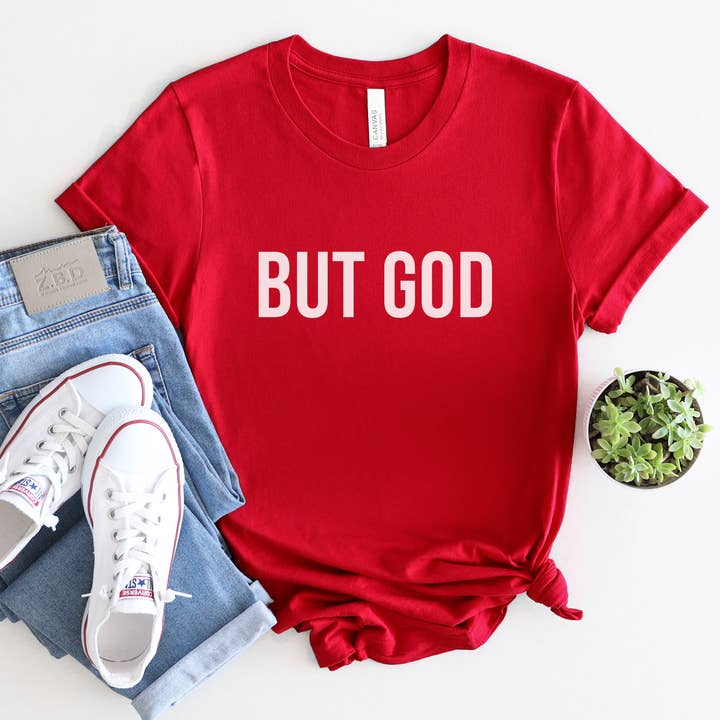 But God, Bella Canvas Christian Religious Unisex T-Shirt for wholesale by Hope Journey Tees