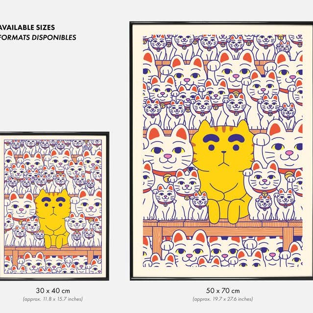 Yeaaah! Studio - Wholesale Poster - Poster "Maneki-neko" (A4 format, 30x40cm or 50x70cm)5