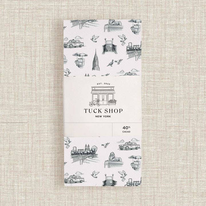New York 40% mælkechokolade for engroshandel hos Tuck Shop
