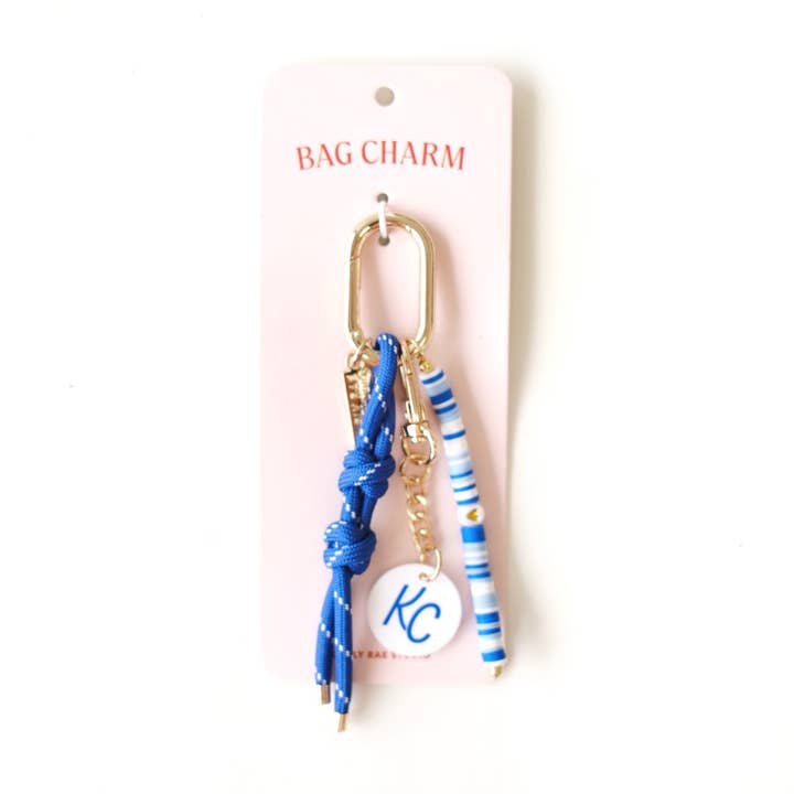 Bag Charm - Blue & White for wholesale by Carly Rae Studio