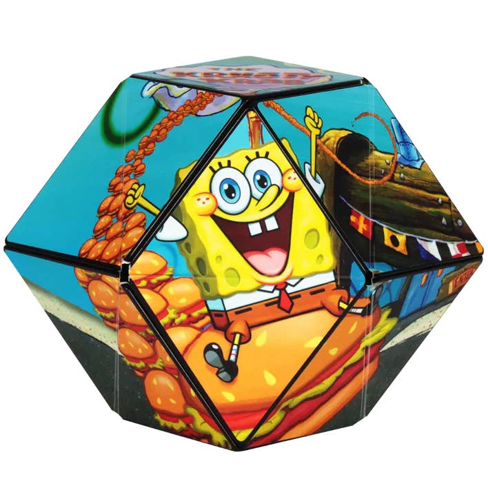 Fun In Motion Toys - Wholesale Puzzle - Kids - Shashibo SpongeBob Krusty Krab Magnet Puzzle Cube STEAM MESH2