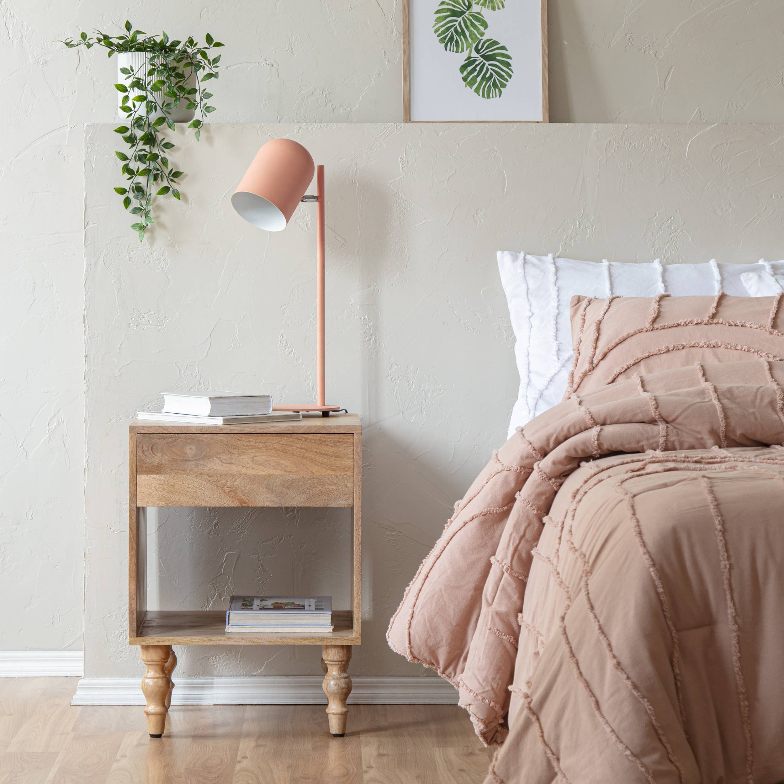 MH London - Wholesale Side Table - Rhonda Solid Wood Night Stand with Drawer1