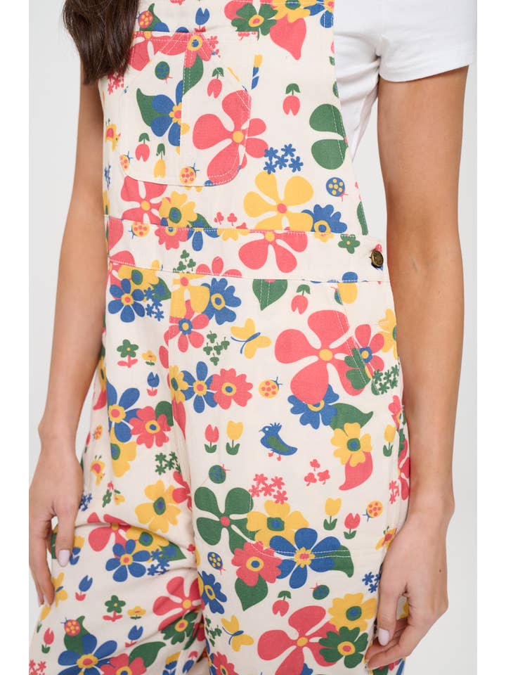 SM WARDROBE – wholesale Overalls – Women's – MULTI COLOR FLORAL PRINT OVERALLS1