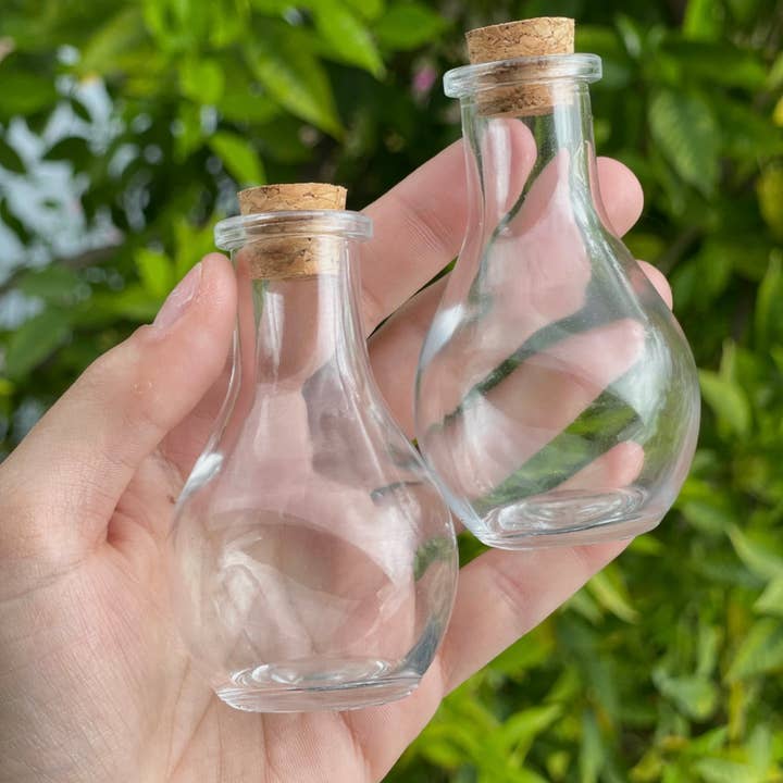 Kleine Korkflaschen Großpackung mit 30 Stück für Perlen Kräuter Handwerk für den Großhandel von Allies Crystals