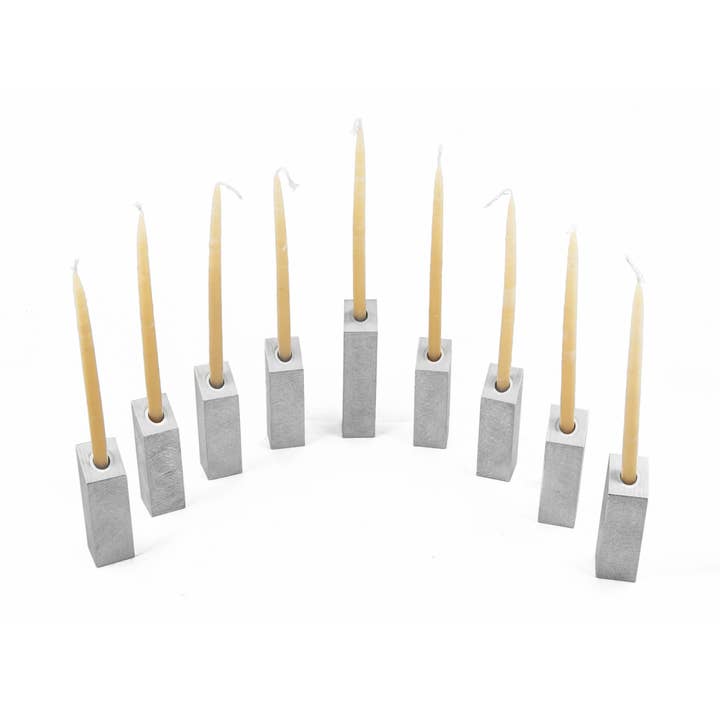 Joy Stember Metal Arts Studio LLC – wholesale Menorah – Joy Stember Leah Modular Hanukkah Menorah