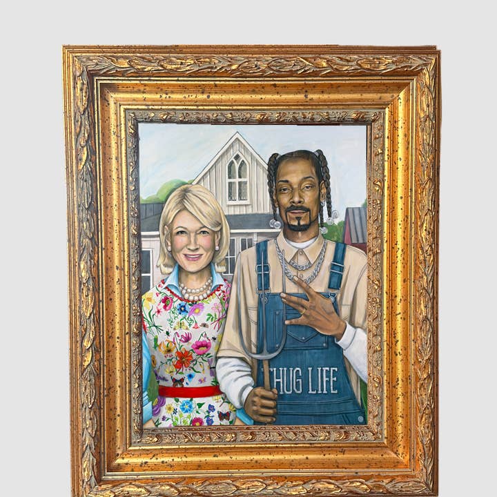LX Artworks - Wholesale Art Print - American Hustle (Martha Stewart & Snoop Dogg) Paper Print