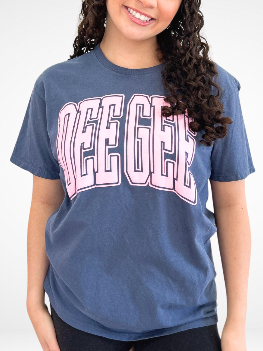 Duo Threads - Wholesale Screen Printed T-Shirt - Women's - Sorority Varsity Arch Puff Tee 26