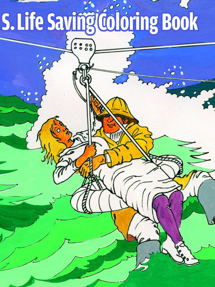 U.S. Life Saving Coloring Book for wholesale by Schiffer Kids