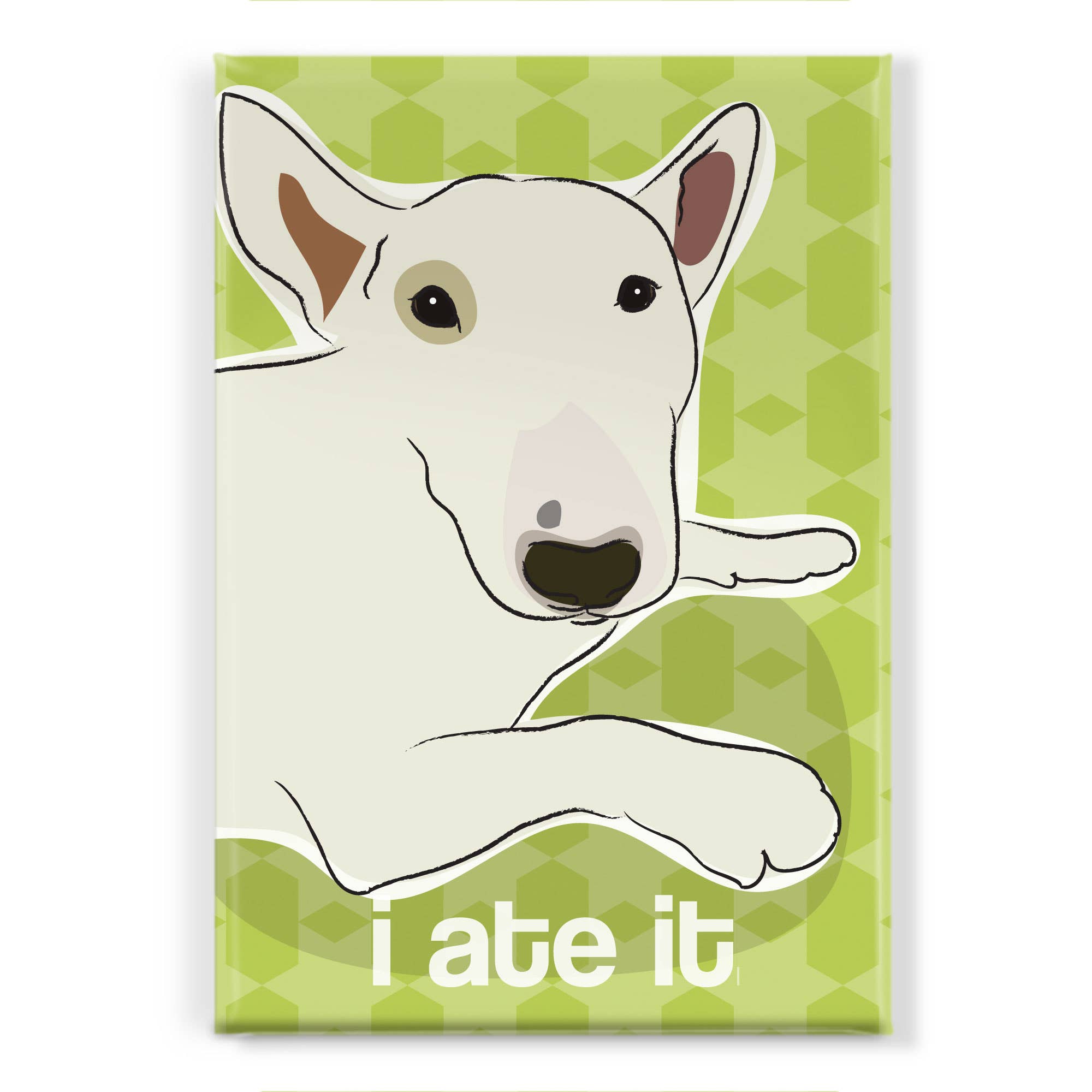 Pop Doggie - Wholesale Magnet - Bull Terrier Dog Magnet - I Ate It0