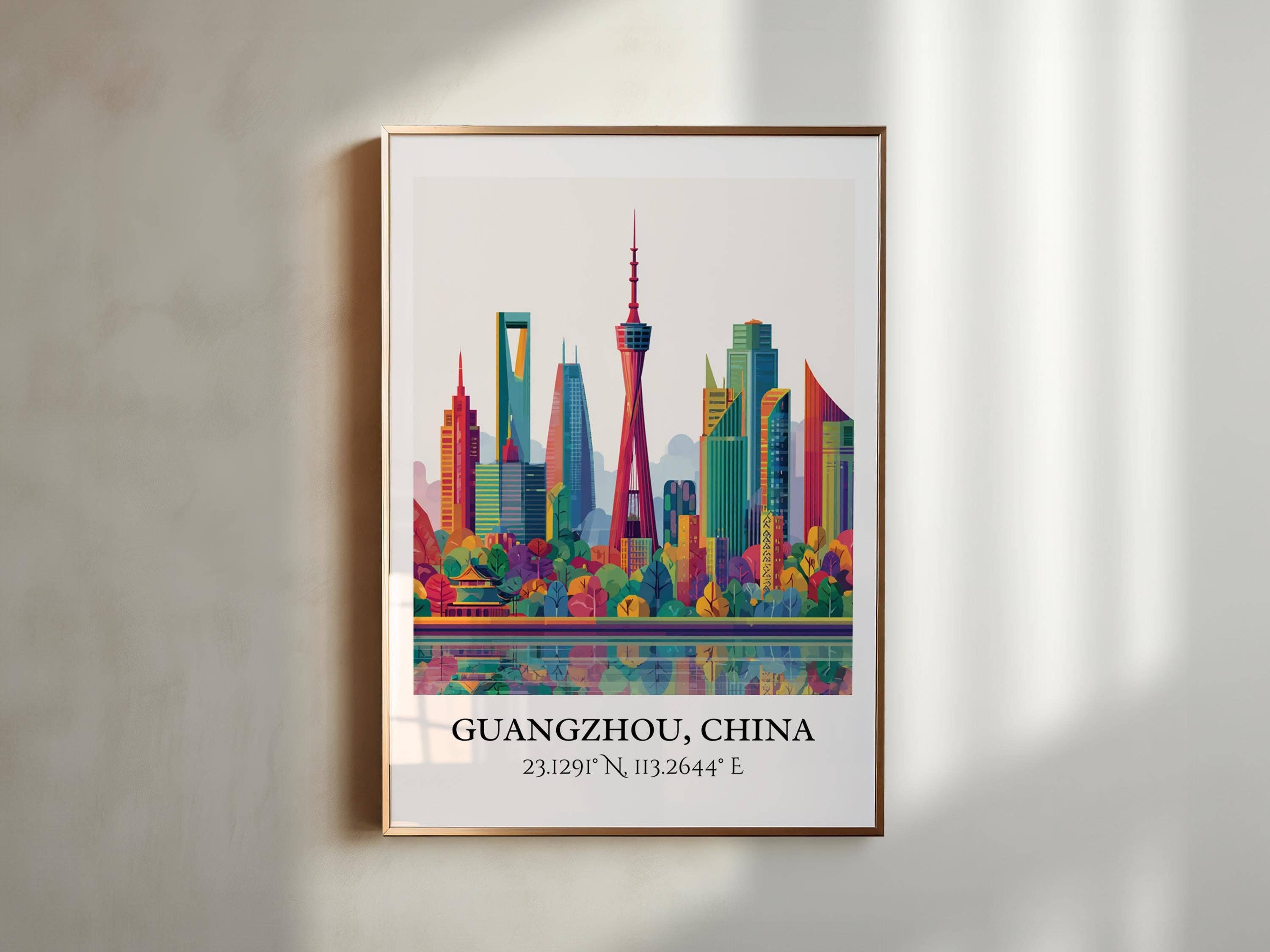 Premium Travel Art – Engroshandel Kunsttryk – Guangzhou Kunst, Guangzhou Retro Rejsekunst, Guangzhou Hjemmedekoration, Guangzhou Kina Gave, Kina Rejsekunst, Rejseprint, Indflytningsgave4