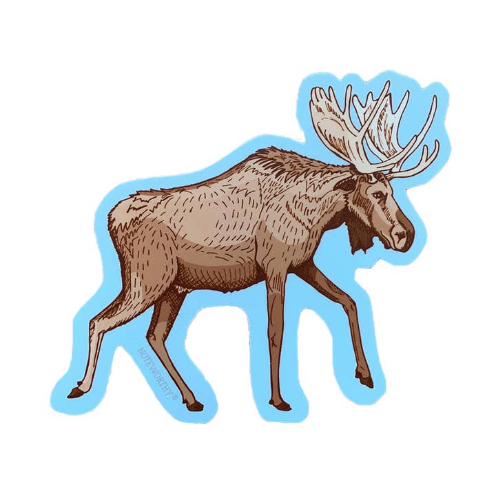 Moose Sticker for wholesale by Noteworthy Paper & Press