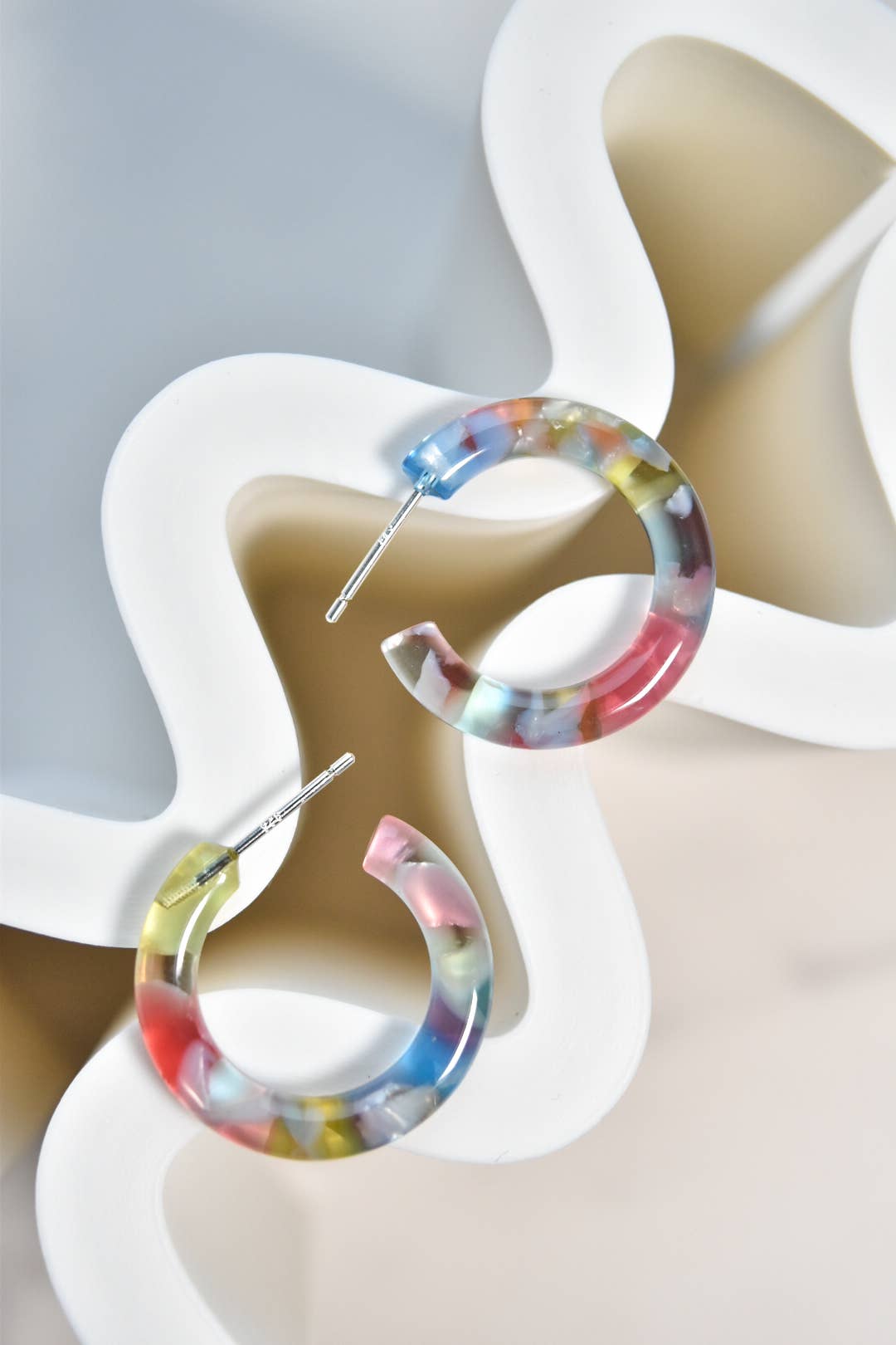Fenna&Fei - Wholesale Hoop Earrings - Ultra Mini Hoop Collection | Small Italian Acetate Hoops 27