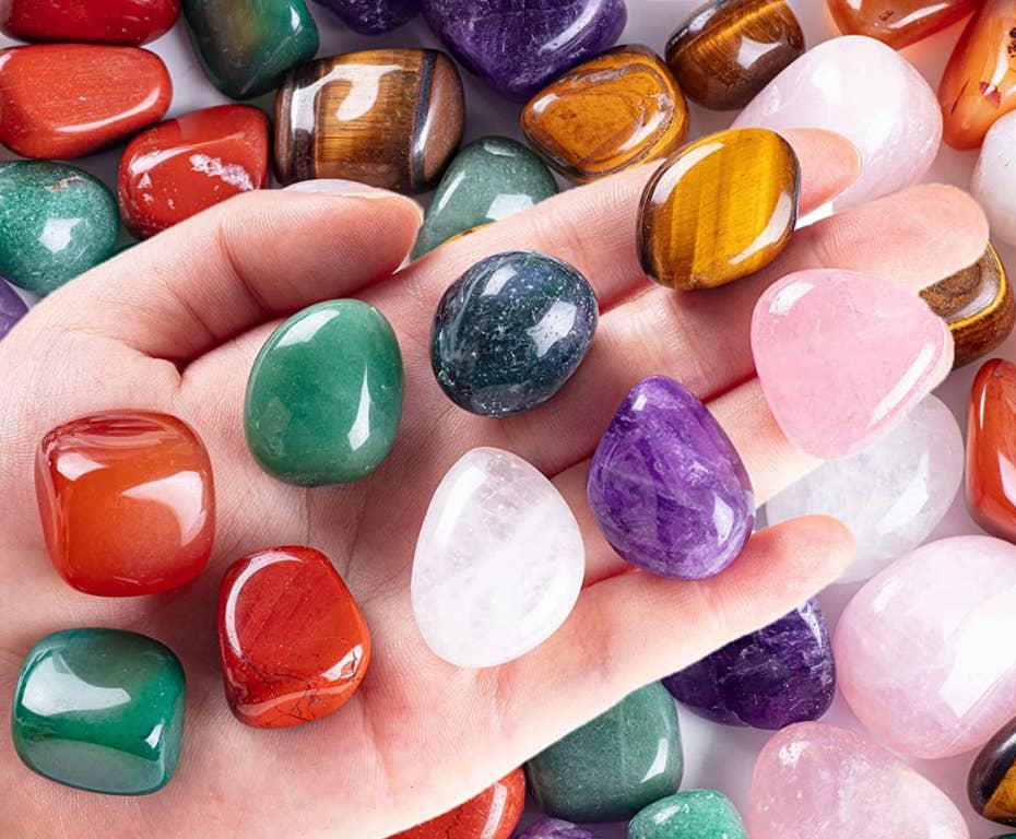 Moon River Designs – wholesale Andlig sten/kristall – Stort paket med slipade kristaller – överraskningsmix2