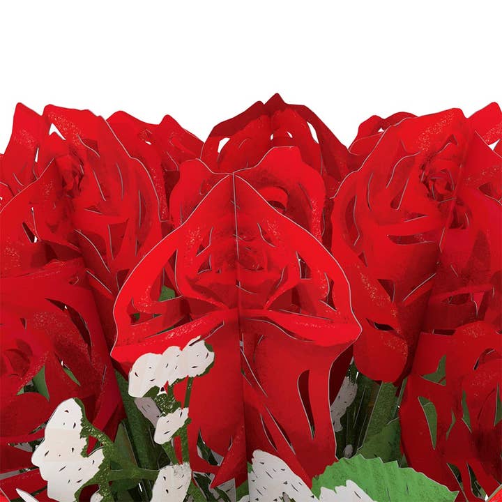 Lovepop Cards - Wholesale Valentine's Day Card - Valentine's Day Flower 12”H x 8.5”W Bouquet, Flower Vase