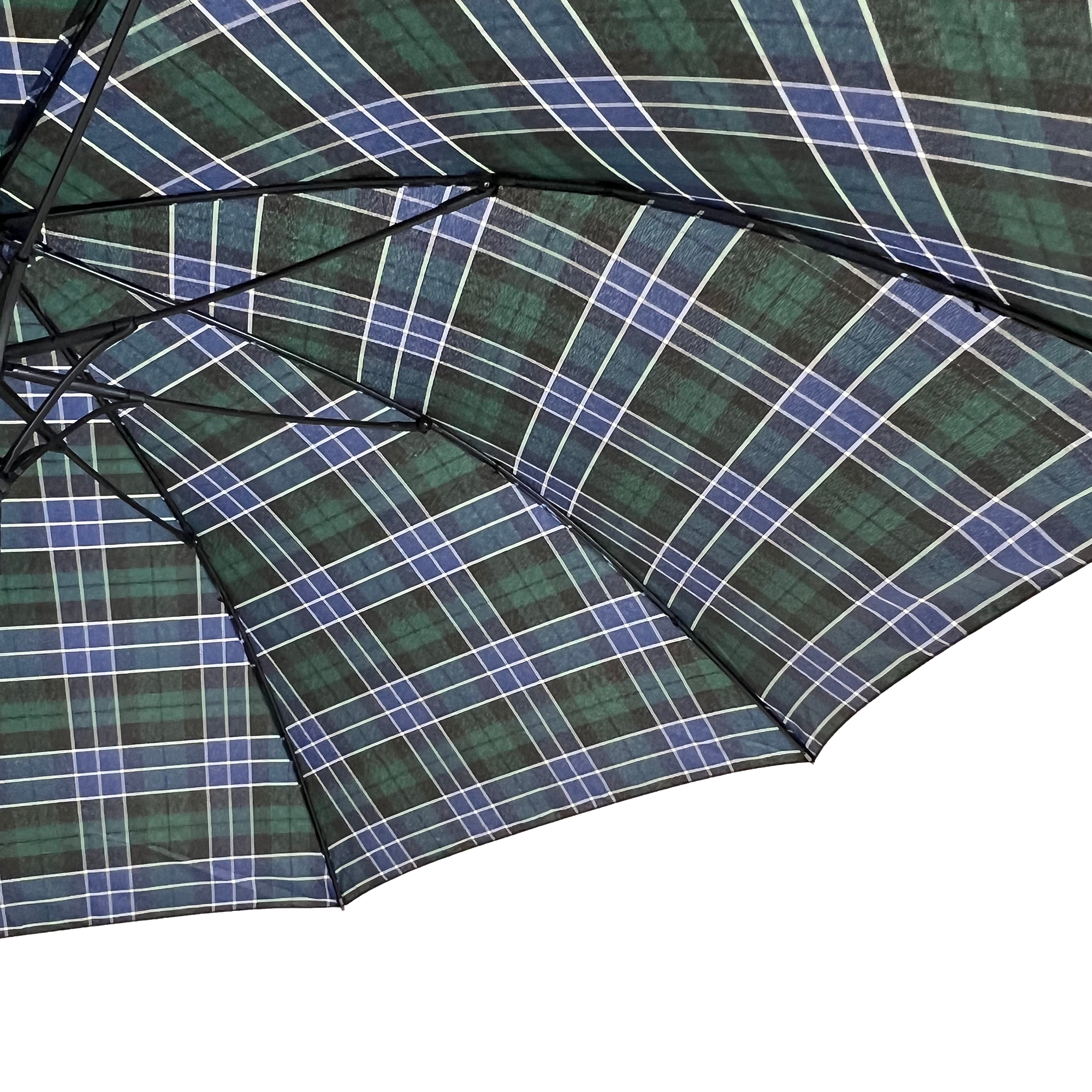 Soake - Wholesale Umbrella - Unisex - Everyday Tartan Stick Umbrella Green2