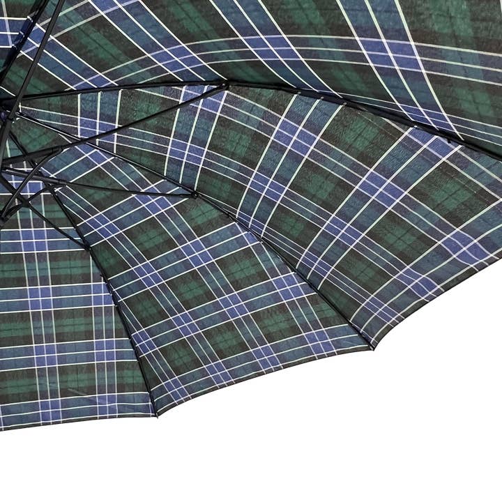 Soake - Wholesale Umbrella - Unisex - Everyday Tartan Stick Umbrella Green2