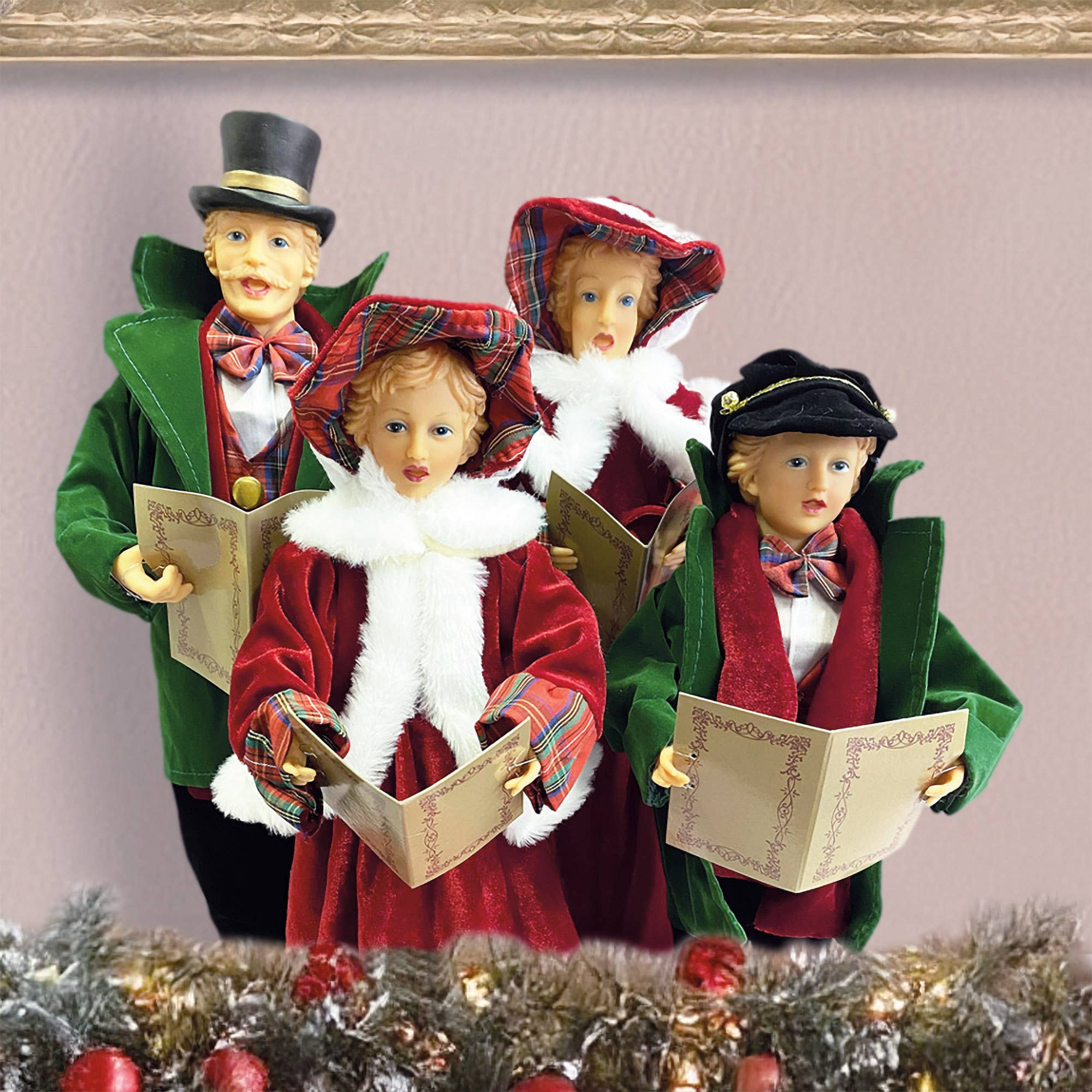 Santa’s Workshop Inc. - Wholesale Christmas Decoration - 15" To 18" Dickens Carolers, Set of 418